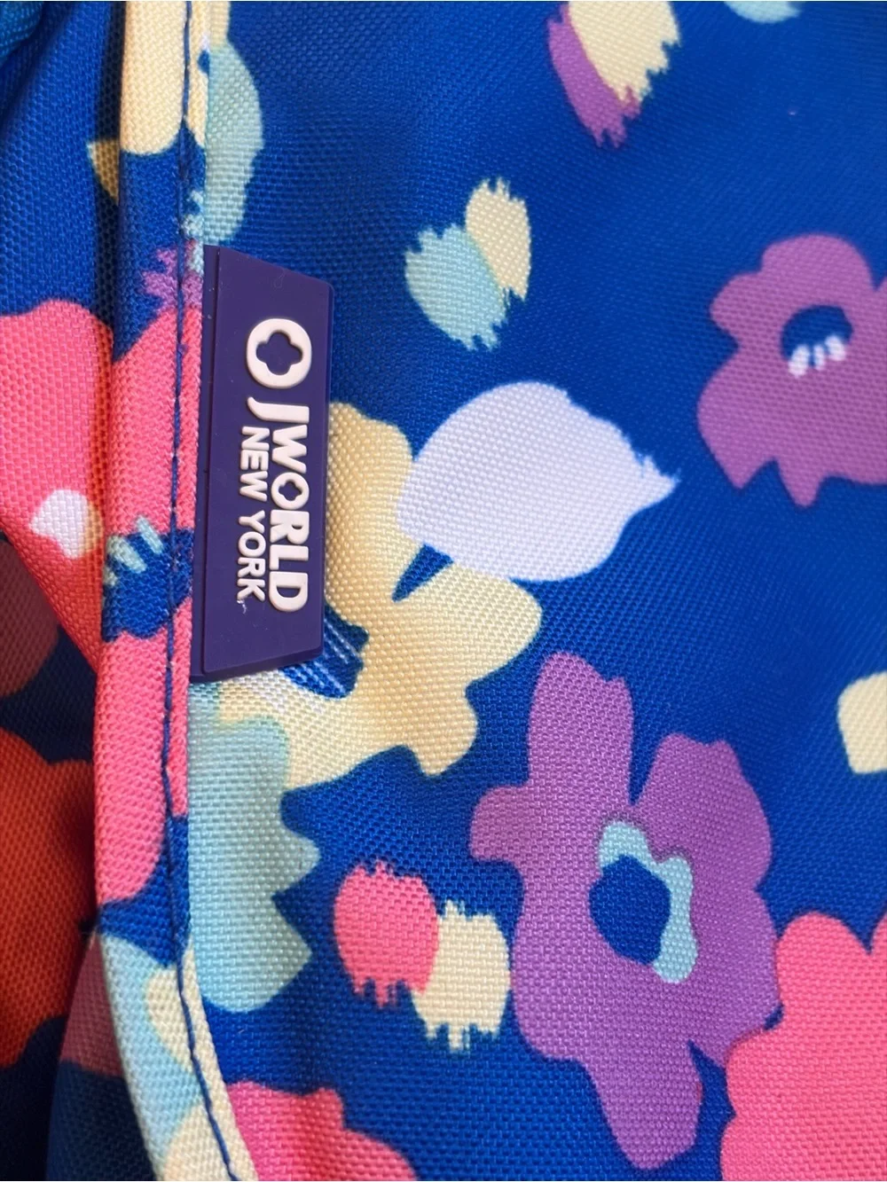 Floral Blue Messenger Bag - Unknown Brand